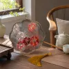 Colorful embroidered folding fans, handcrafted traditional Chinese dance fan decorative ornaments details Picture
